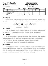 Đề thi học kỳ II môn Hóa học Lớp 11 - Trường THPT Kinh Môn